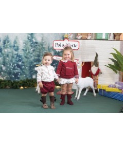 CONJUNTO NIÑA COLECCION BURDEOS