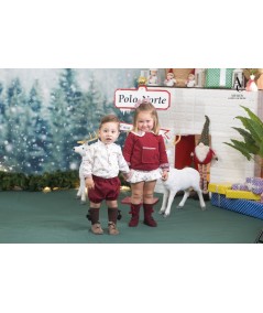 CAMISA NIÑO COLECCION BURDEOS