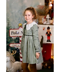 VESTIDO VERDE BOTELLA