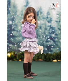 FALDA NIÑA LIBERTY MORADO