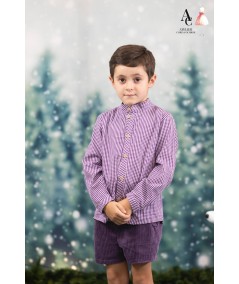 CAMISA NIÑO MORADO