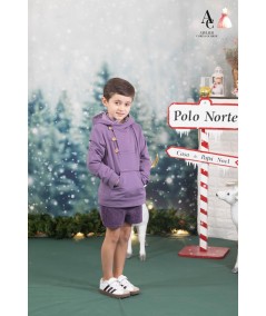 PANTALON NIÑO PANA MORADO