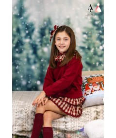 SUDADERA NIÑA GRANATE