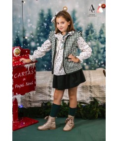 CHALECO CONJUNTO NIÑA PERRITOS