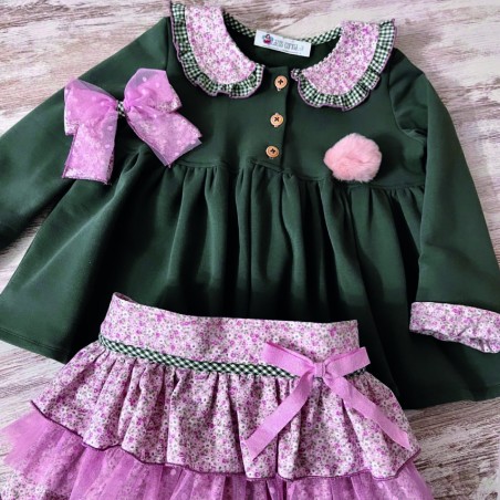 Conjunto Canesú para niña