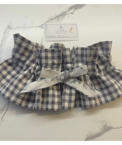 CUELLO MUJER VICHY GRIS