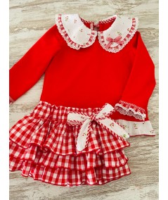 SUDADERA NÑA ROJA CEREZAS