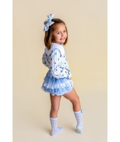 BOMBACHO NIÑA AZUL CELESTE