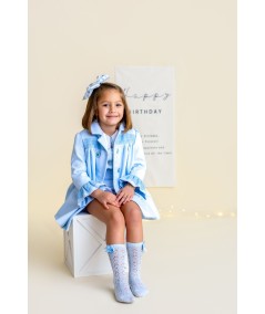 ABRIGO PIQUE CELESTE