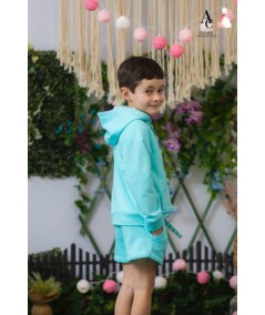 SUDADERA NIÑO AGUA MARINA