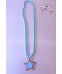 COLLAR NIÑA AGUA MARINA