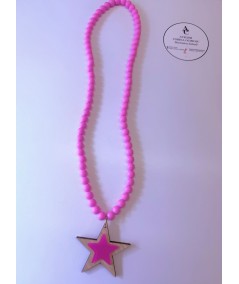 COLLAR NIÑA FUCSIA