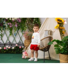 CAMISETA NIÑO OSO COLUMPIO