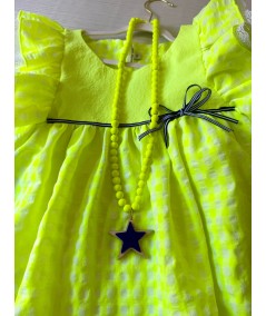 CONJUNTO AMARILLO FLUOR Y AZUL