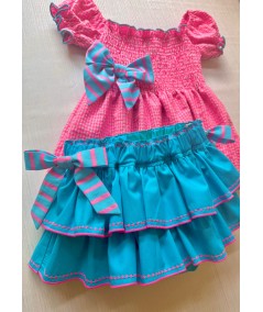 BRAGA FALDA TURQUESA