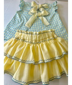 CONJUNTO PASTEL Y AZUL