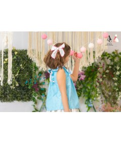 CAMISA NIÑA VICHY TURQUESA